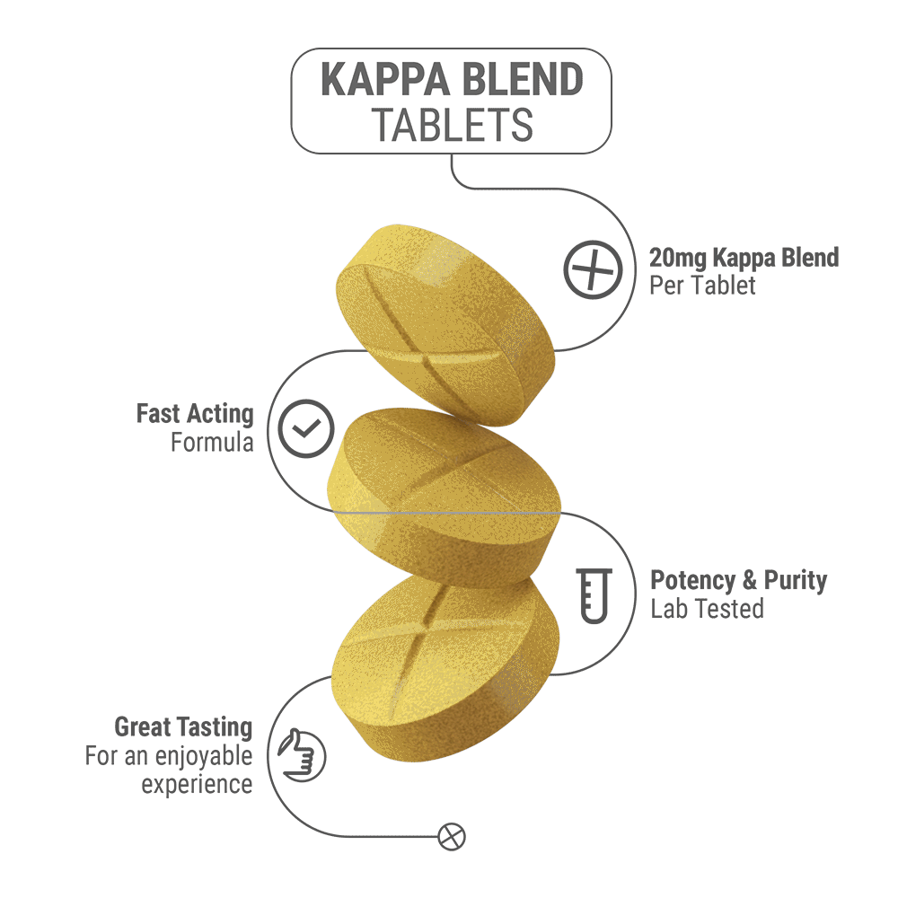 20mg Kappa Blend Tablets - Pineapple - Simply Tabs - 5