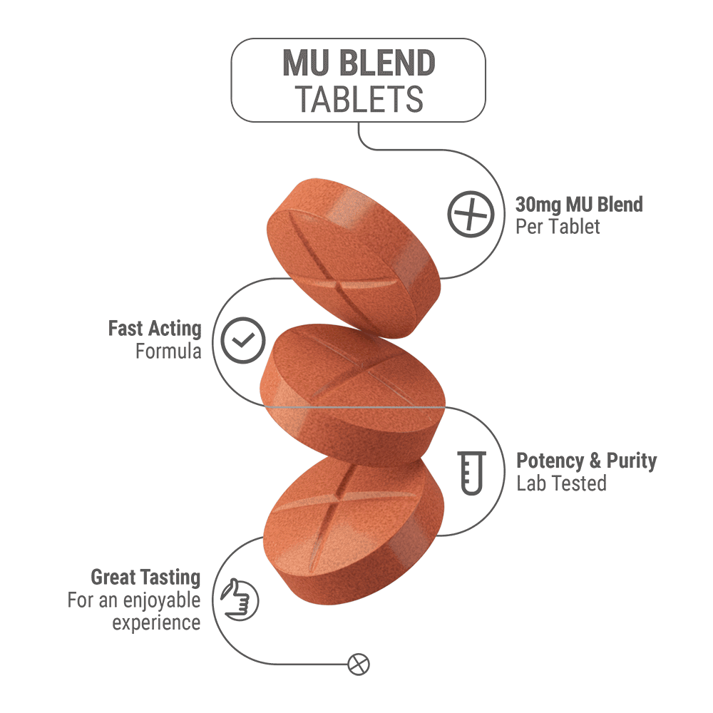 30mg MU Blend Tablets - Peach - Simply Tabs - 5