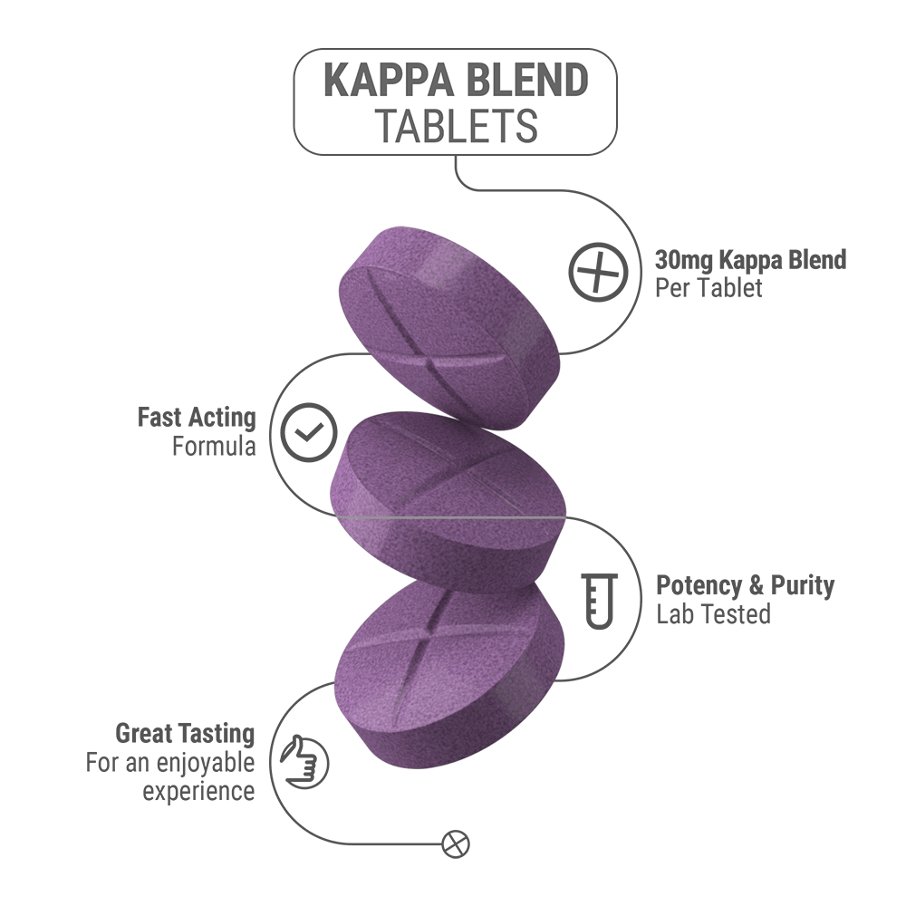30mg Kappa Blend Tablets - Grape - Simply Tabs - 5