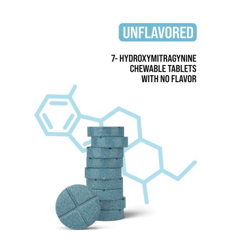 60mg 7-Hydroxy Tablets - Unflavored - Thumbnail 4
