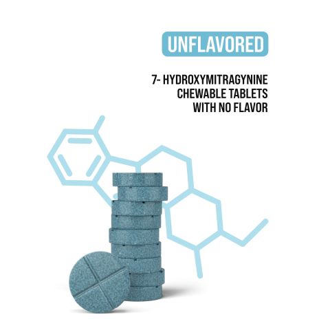 50mg 7-Hydroxy Tablets - Unflavored - Thumbnail 4