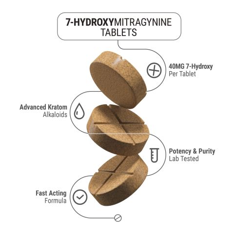 40mg 7-Hydroxy Tablets - Mango - Thumbnail 5