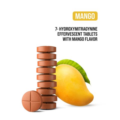 20mg 7-Hydroxy Effervescent Tablets - Mango - Thumbnail 4