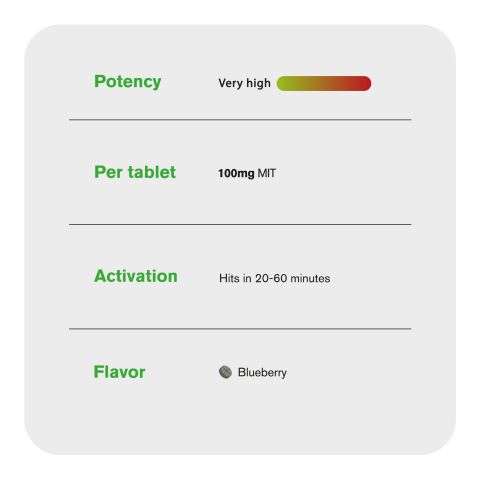 100mg Kratom Extract MIT-100 Tablets - Blueberry - Thumbnail 6