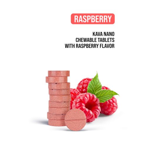 25mg Kava Nano Tablets - Raspberry - Thumbnail 4