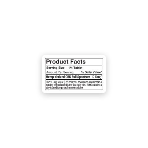 50mg Full Spectrum CBD Tablets - Strawberry - Thumbnail 10