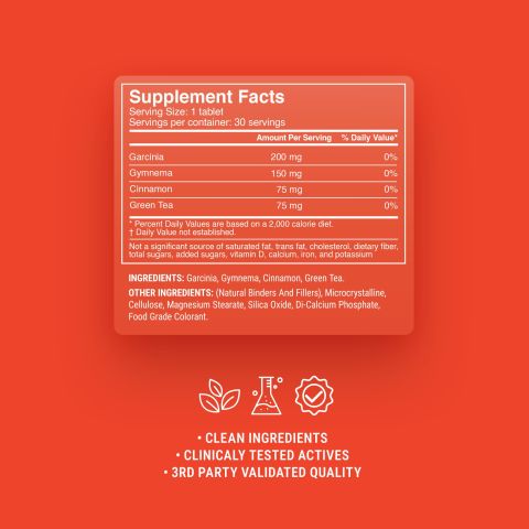 500mg - Garcinia + Gymnema Combo - Mood Tablets - Thumbnail 9