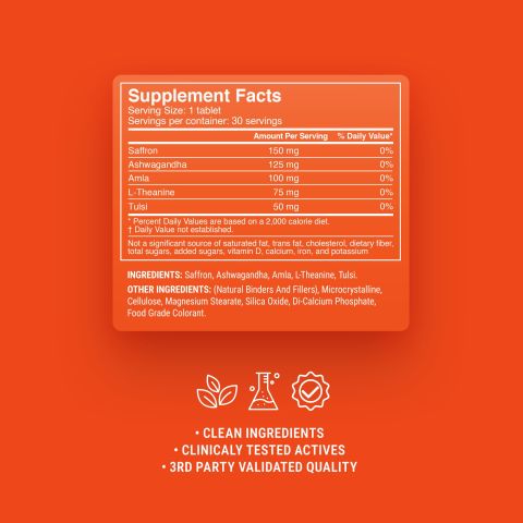 500mg - Saffron Mood - Mood Tablets - Thumbnail 9