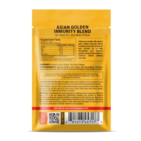 500mg - Asian Golden Immunity Blend - Mood Tablets - Thumbnail 8