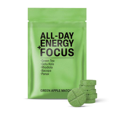 500mg - All-Day Energy + Focus - Mood Tablets - Thumbnail 2