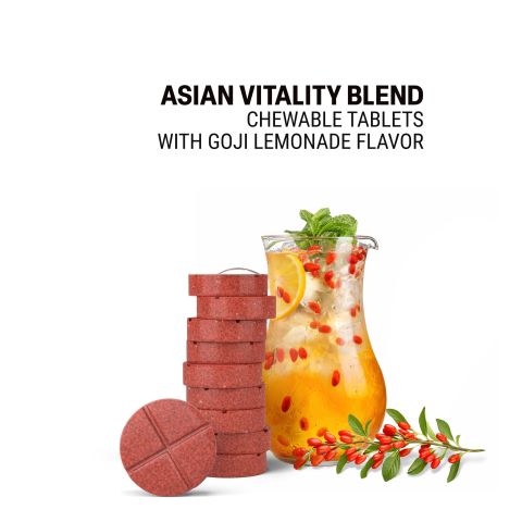 500mg - Asian Vitality Blend - Mood Tablets - Thumbnail 4