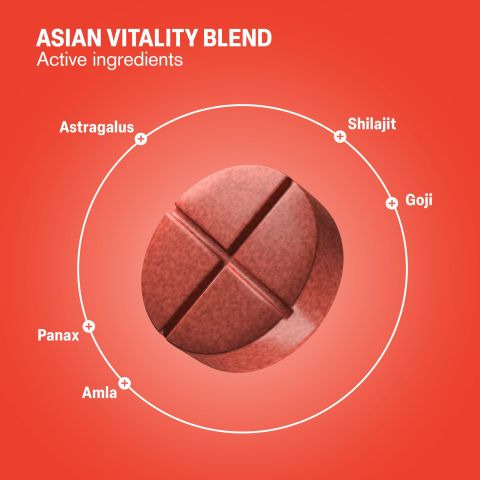500mg - Asian Vitality Blend - Mood Tablets - Thumbnail 5