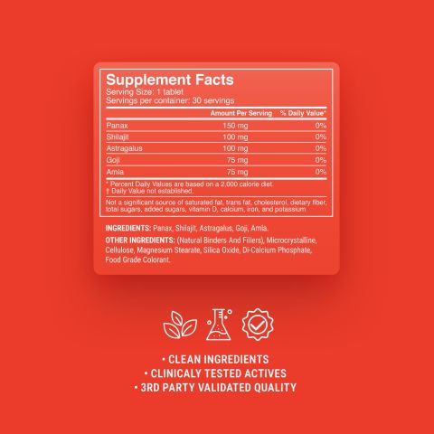 500mg - Asian Vitality Blend - Mood Tablets - Thumbnail 9