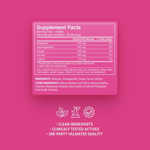 500mg - PMS Mood + Bloat - Mood Tablets - Thumbnail 9