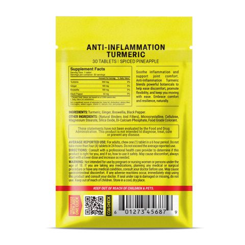 500mg - Anti-Inflammation Turmeric - Mood Tablets - Thumbnail 8