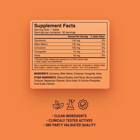 500mg - Sugar Balance Support - Mood Tablets - Thumbnail 9