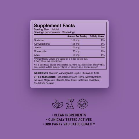 500mg - Menopause + Sleep Combo - Mood Tablets - Thumbnail 9