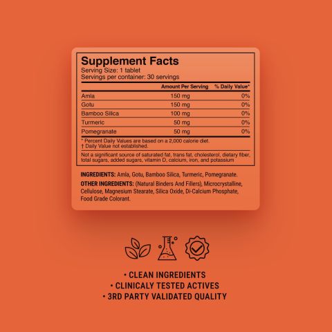 500mg - Collagen Support Herbs - Mood Tablets - Thumbnail 9