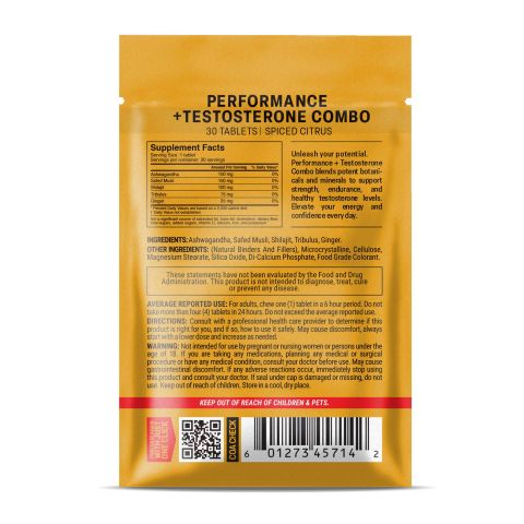 500mg - Performance+Testosterone Combo - Mood Tablets - Thumbnail 8