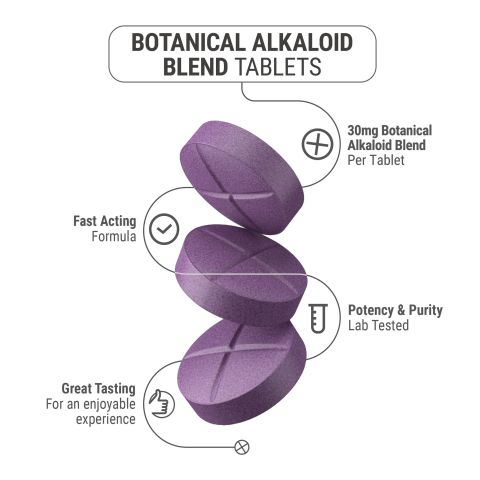 30mg Botanical Alkaloid Blend Tablets - Grape - Simply Tabs - Thumbnail 5