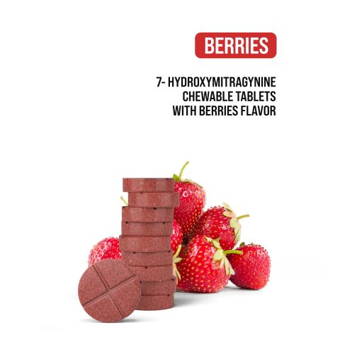 80mg 7-Hydroxy Tablets - Berries - Simply Tabs - Thumbnail 4