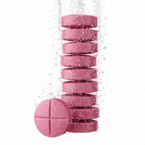 50mg 7-Hydroxy Effervescent Tablets - Strawberry - Simply Tabs - Thumbnail 1