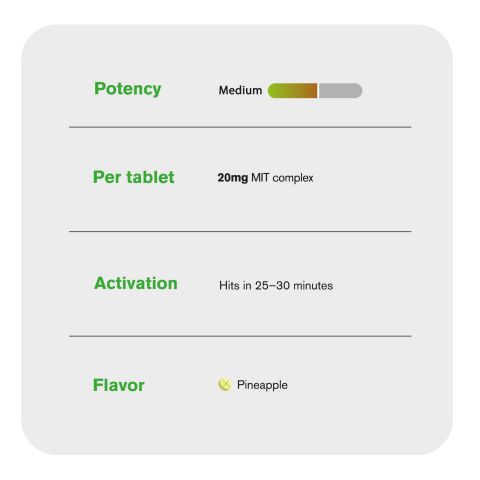 20mg MIT Complex Tablets - Pineapple - Simply Tabs - Thumbnail 7