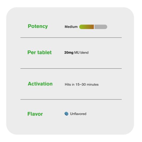 20mg MU Blend Tablets - Unflavored - Simply Tabs - Thumbnail 7