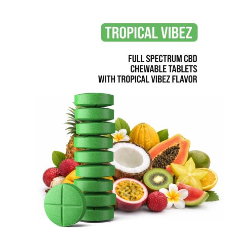 200mg Full Spectrum CBD Tablets - Tropical VIbez - Simply Tabs - Thumbnail 5