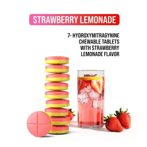 20mg 7-Hydroxy Tablets - Strawberry + Lemonade - Simply Tabs - Thumbnail 5