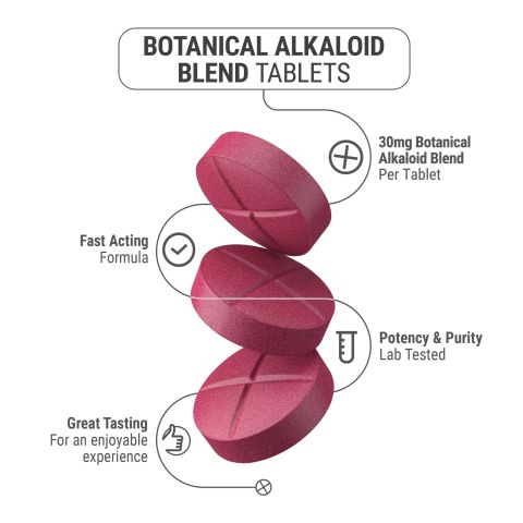 30mg Botanical Alkaloid Blend Tablets - Strawberry - Simply Tabs - Thumbnail 5