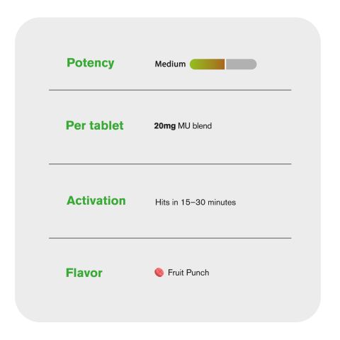 20mg MU Blend Tablets - Fruit Punch - Simply Tabs - Thumbnail 7
