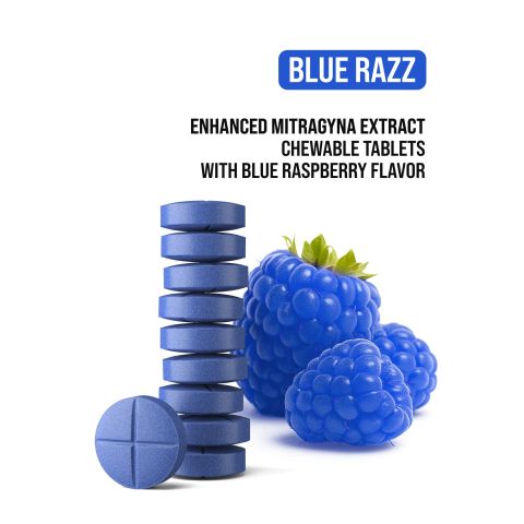 30mg Enhanced Mitragyna Extract Tablets - Blue Razz - Simply Tabs - Thumbnail 4