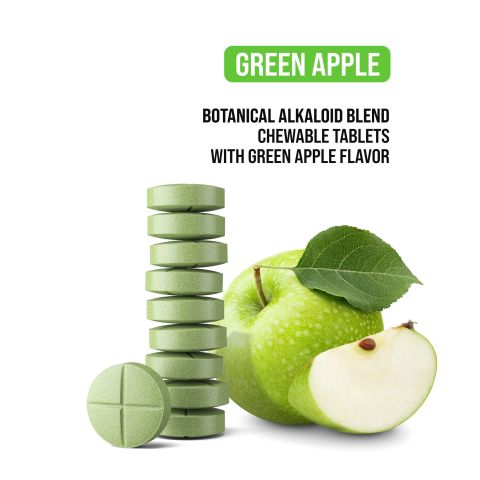 20mg Botanical Alkaloid Blend Tablets - Green Apple - Simply Tabs - Thumbnail 4