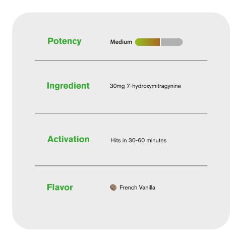 60mg 7-Hydroxy Tablets - French Vanilla - Simply Tabs - Thumbnail 7