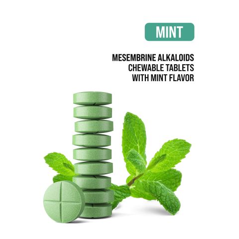 200mg Kanna Extract 5% Mesembrine Tablets - Mint - Simply Tabs - Thumbnail 4