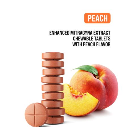 30mg Enhanced Mitragyna Extract Tablets - Peach - Simply Tabs - Thumbnail 4