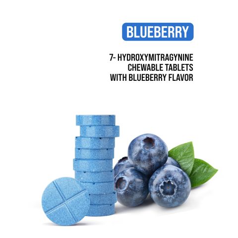 100mg 7-Hydroxy Tablets - Blueberry - Simply Tabs - Thumbnail 4