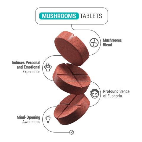 1,200mg Magic Mushroom Tablets - Berries - Shrooomies - Thumbnail 4