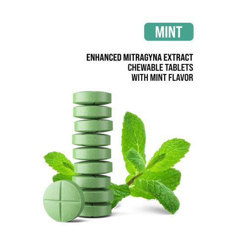 30mg Enhanced Mitragyna Extract Tablets - Mint - Simply Tabs - Thumbnail 4