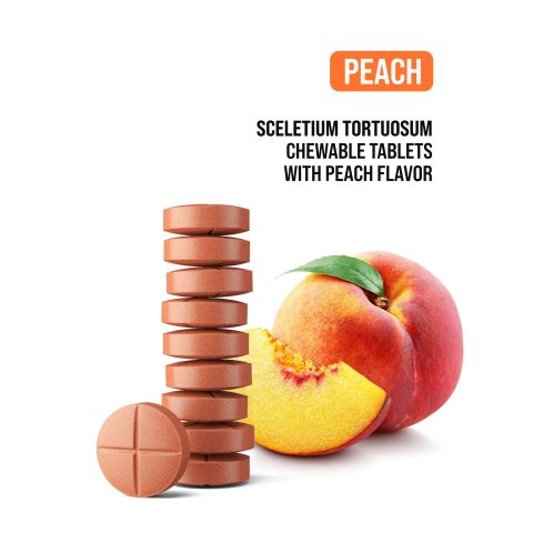 200mg Sceletium Tortuosum Extract Tablets - Peach - Simply Tabs - Thumbnail 4